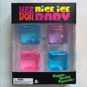 NeeDoh Nice Ice Baby Cubes Squishy TikTok Viral blue pink purple SHIPS TODAY!